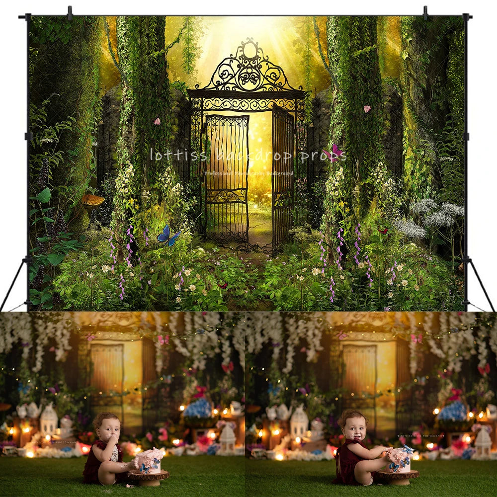 Bloom Floral Shop Backdrops Kids Girl Photography Props Child Baby Photocall Decors Garden Flower Market Backgrounds