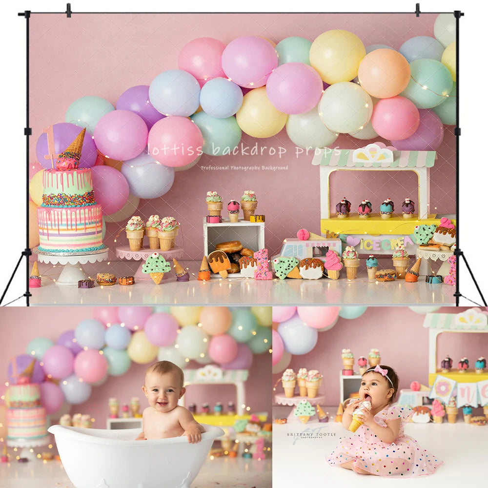 Pink Doll Princess Photography Backdrops Kids Baby Photocall Decors Child Adult Photocall Props Paris Store Backgrounds