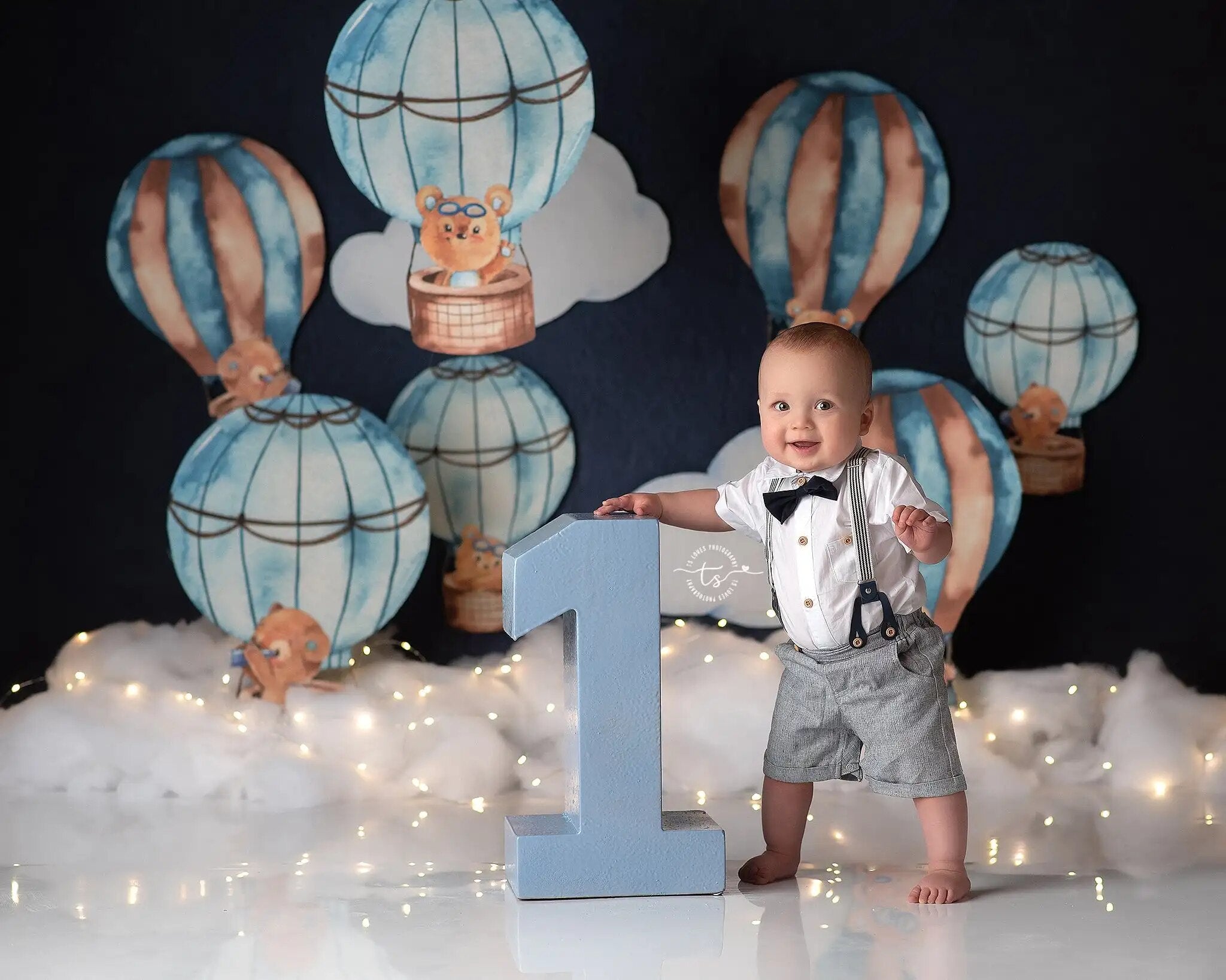 Travel Balloon Backdrops Kids Gril Photography Props Child Adult Photocall Decors Cake Smash Birthday Background