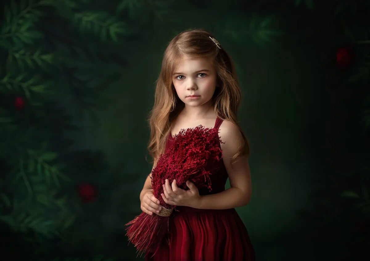 Arrière-plan du pays des merveilles, forêt verte, arrière-plan pour Portrait de nouveau-né fille, accessoires de studio photo pour séance photo de mariage, fête prénuptiale, grossesse 