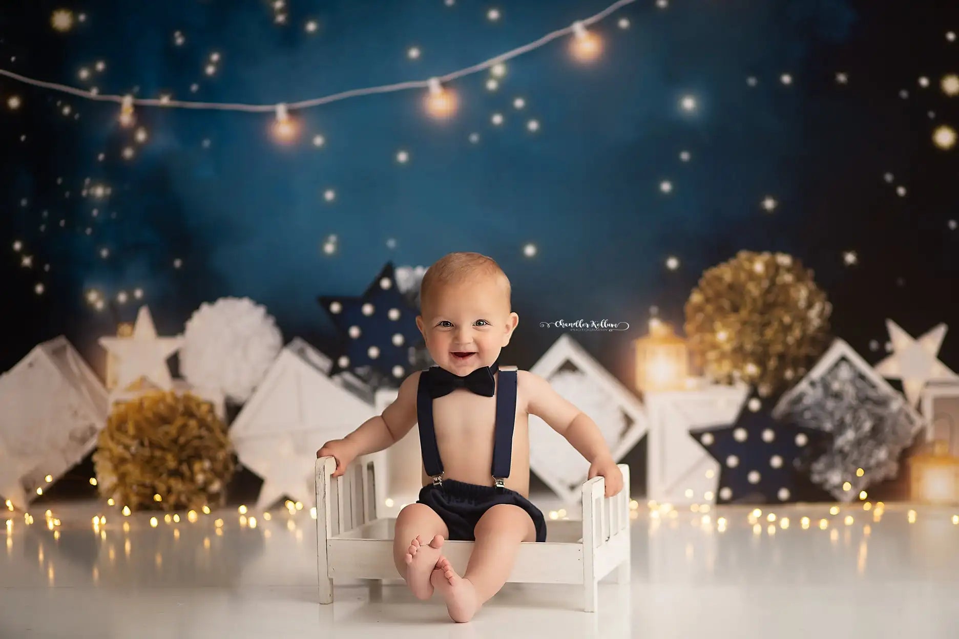 Starry Night Photography Backdrops Kids Adult Photocall Decors Baby Child Cake Smash Birthday Backgrounds