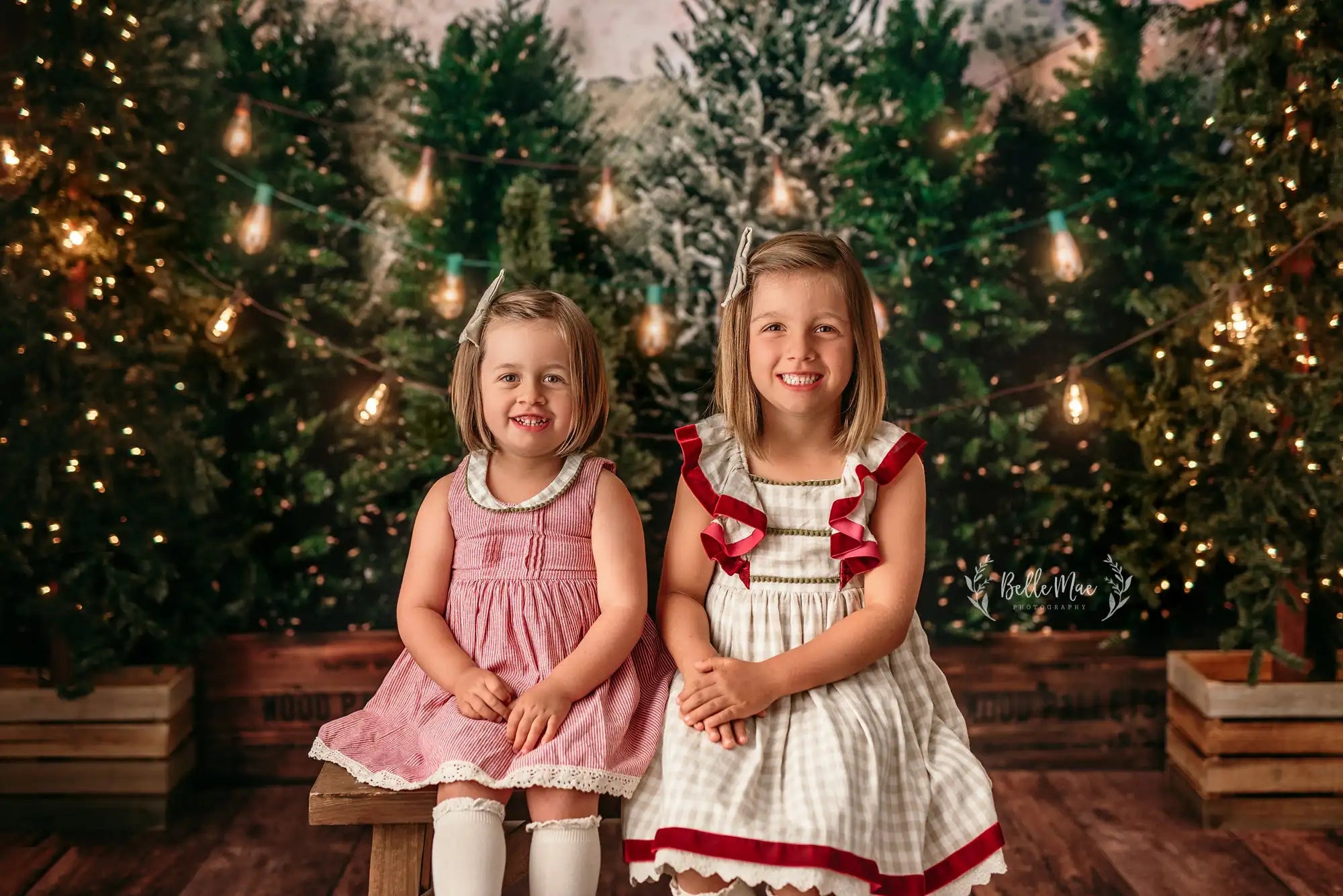 Christmas Tree Photography Backdrop Kids Baby Cake Smash Photocall Decors Child Adult Birthday Photo Backgrounds