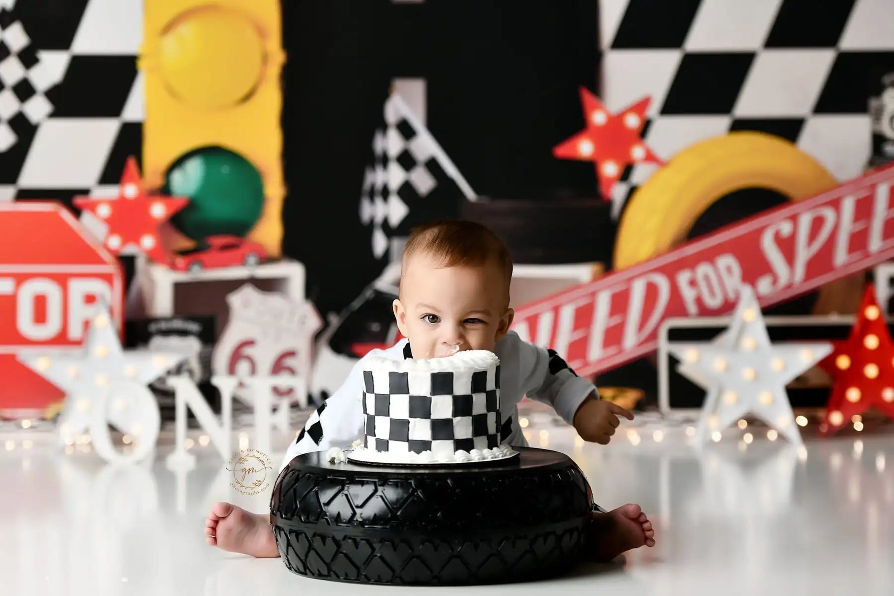 Need for Speed Car Race Backdrops Kids Boy Photography Props Birthday Cake Smash Decors Child Photocall Backgrounds