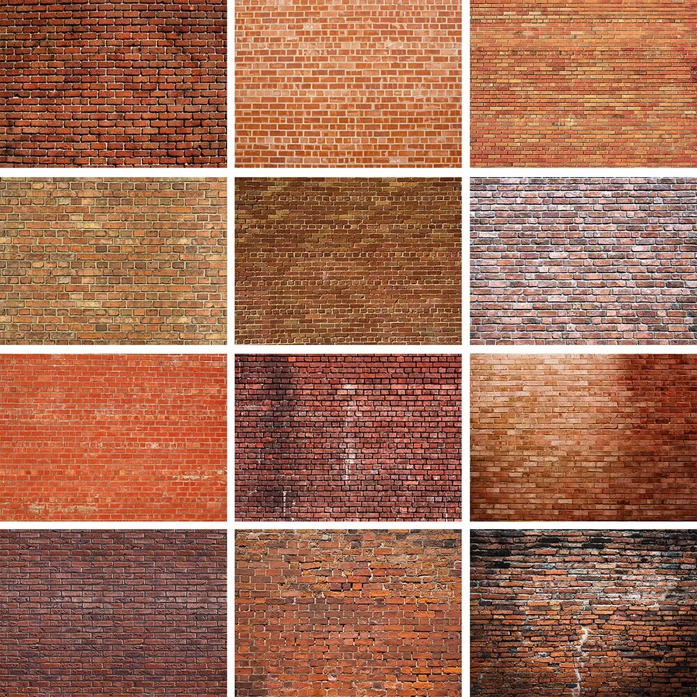 Red Brick Wall Polyester Backdrop Old Dark Vintage Wallpaper Adult Portrait Newborn Baby Kid Party Decor Photography Background