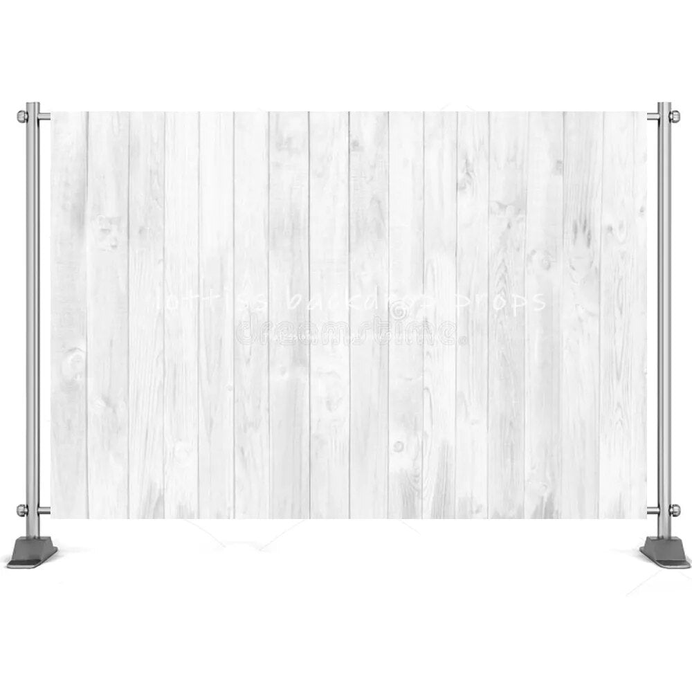 White Wood Board Background Series-Three For Photography Baby Birthday Party Kids Portrait Rustic Planks Backdrop Cloth