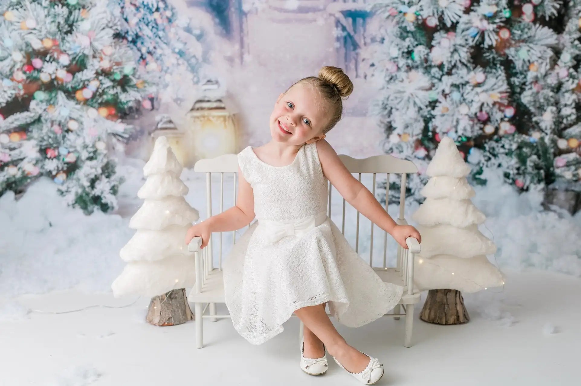 Twinkle Winter Wonderland Backdrop Kids Baby Photocall Decors Child Adult Birthday Party Props Studio Photography Backgrounds