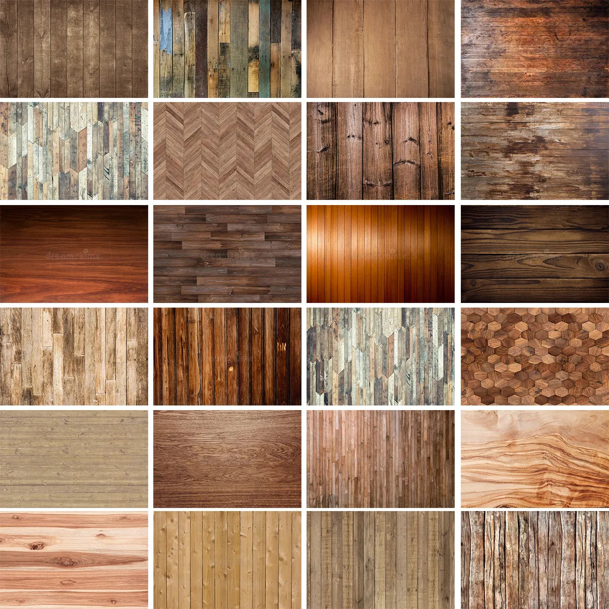 Brown Wood Floor Photography Background Dark Planks Props Adult Kids Portrait Party Photocall Broken Wooden Wall Backdrops