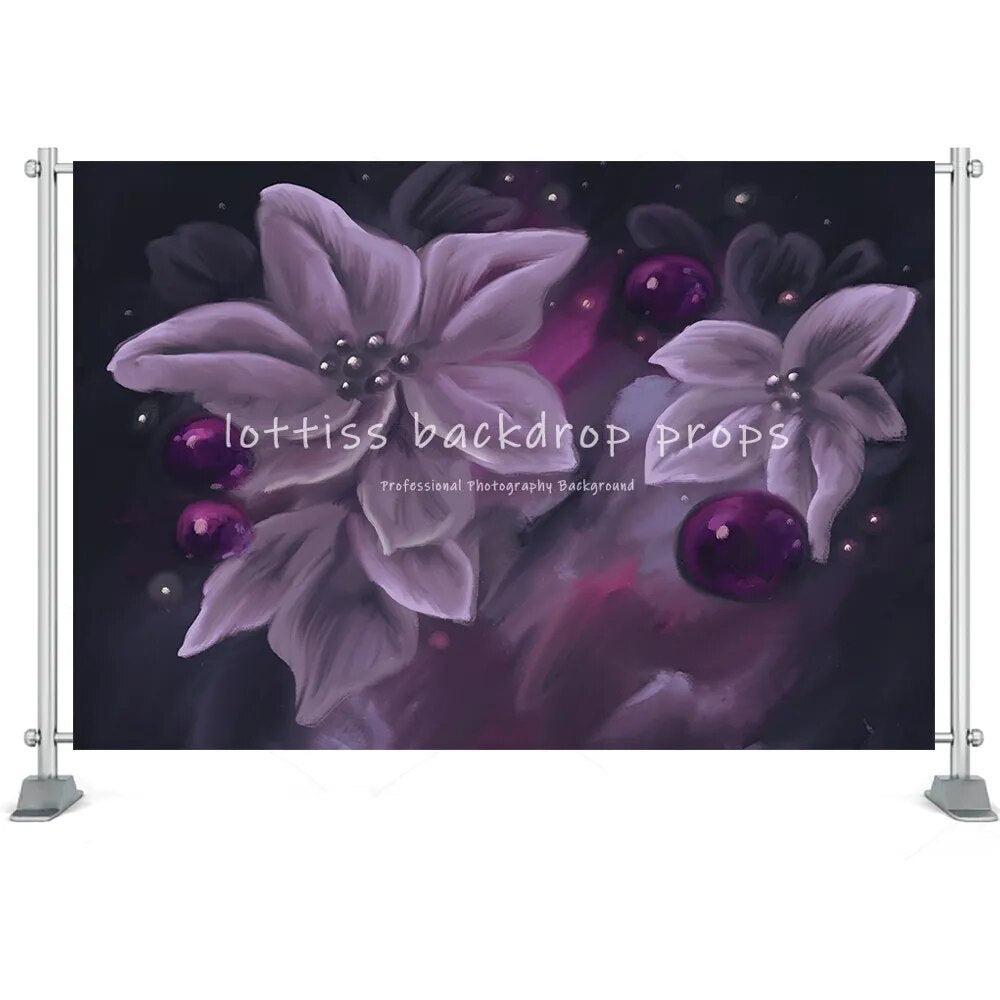 Fine Art Floral Photography Backdrops Adult Children Pregant Portrait Photo Props Hand Painting Flower Background Photostudio