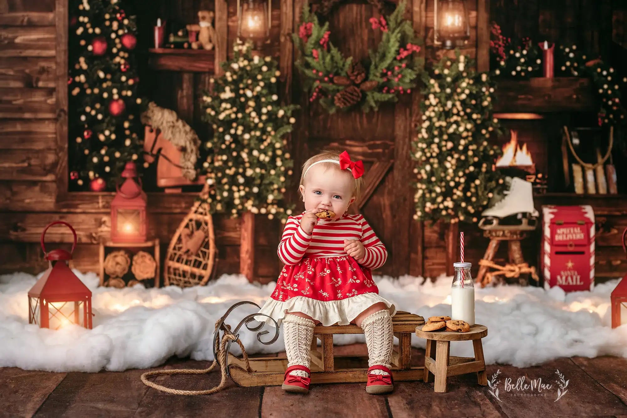 Merry Christmas Backdrop Baby Kids Portrait Family Party Photocall Photograhy Background Child Adult Birthday Photo Shoot Decors