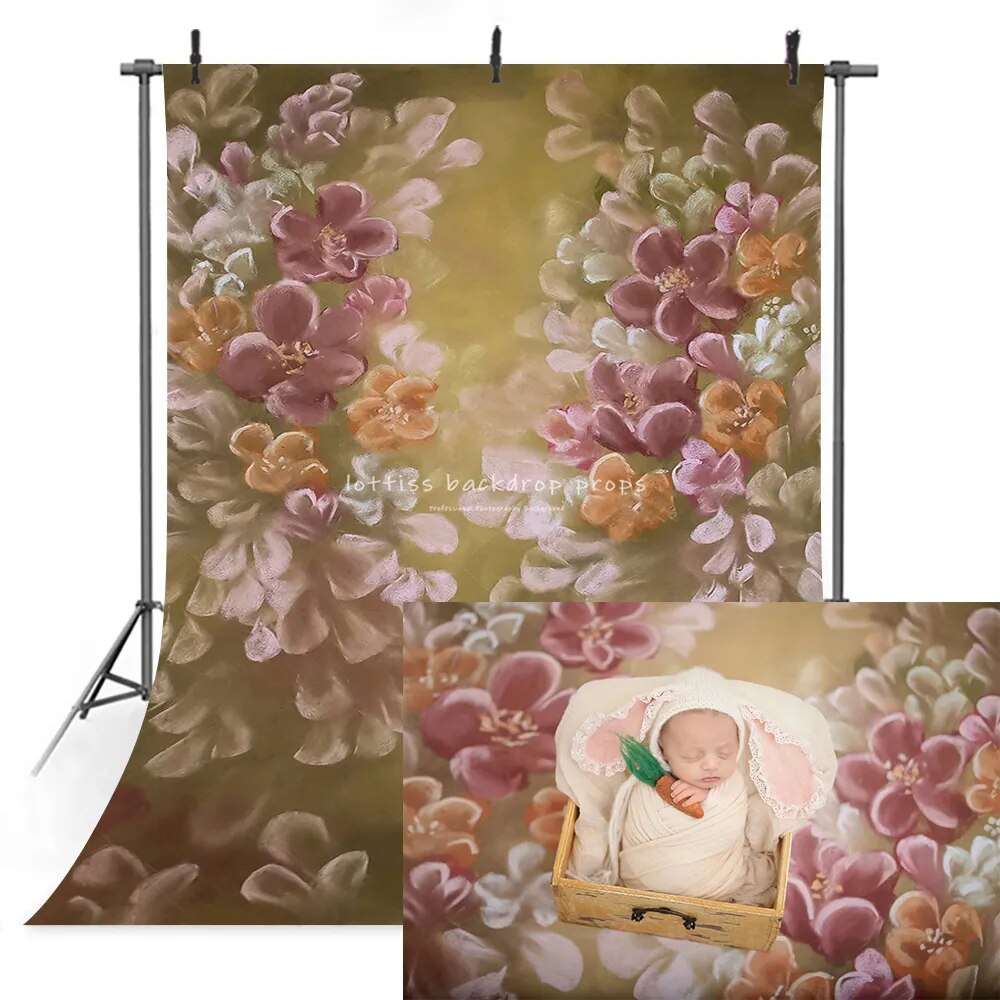 Adult Portrait Photography Floral Backdrops Child Girl Photocall Pregnant Photostudio Prop Spring Garden Flower Background