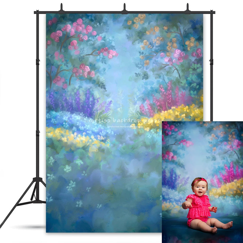 Spring Blossom Boutique Backdrops Kids Girl Photography Child Adult Photocall Decors Floral Market Kitchen Garden Backgrounds