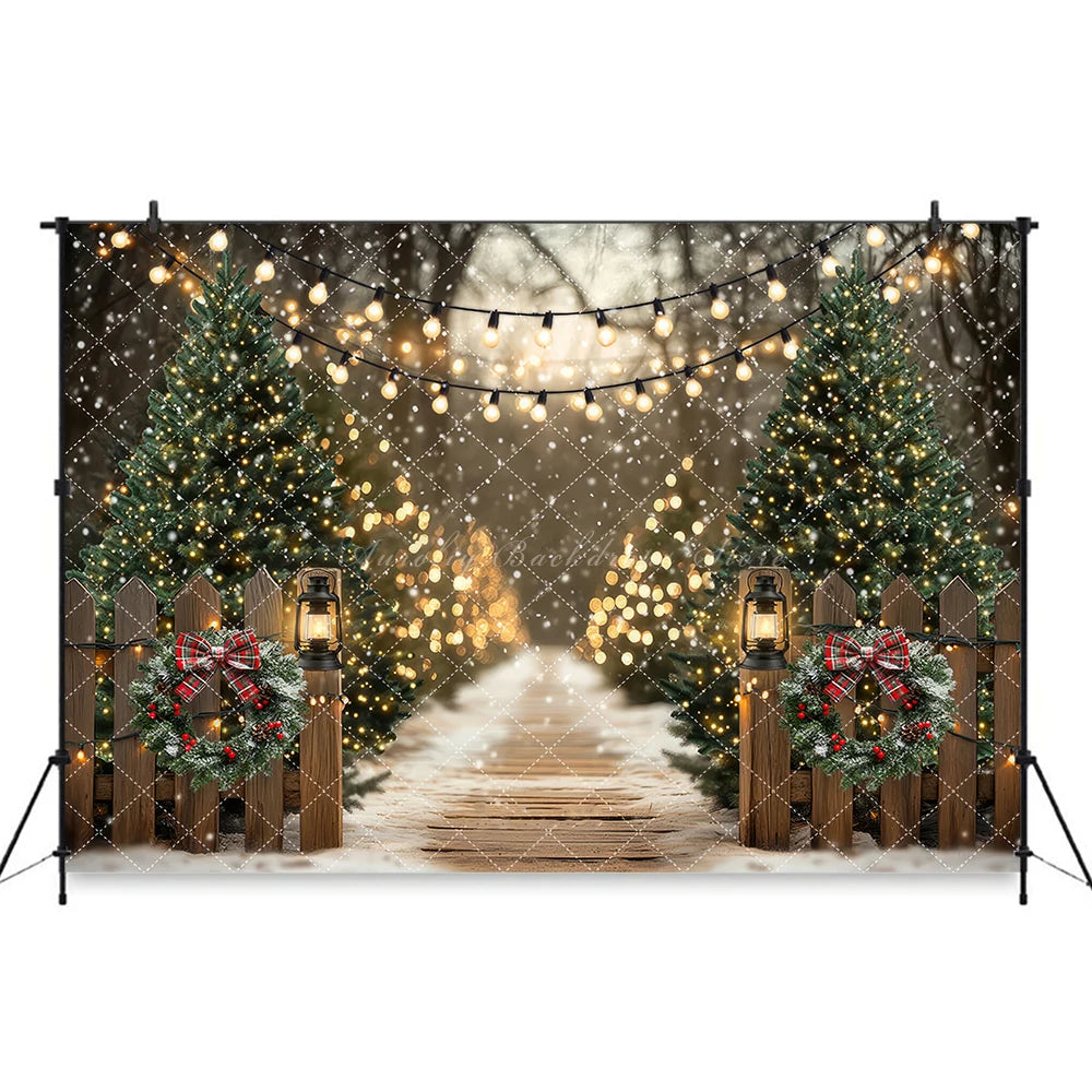 Christmas Little Bear and Fireplace Backdrop Baby Kids Portrait Family Party Photocall Photograhy Studio Background