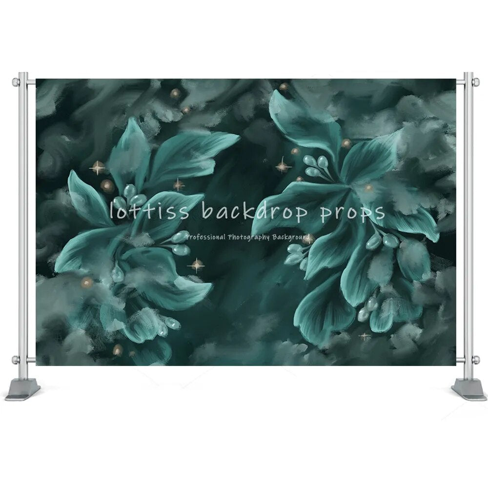 Fine Art Floral Photography Backdrops Adult Children Pregant Portrait Photo Props Hand Painting Flower Background Photostudio