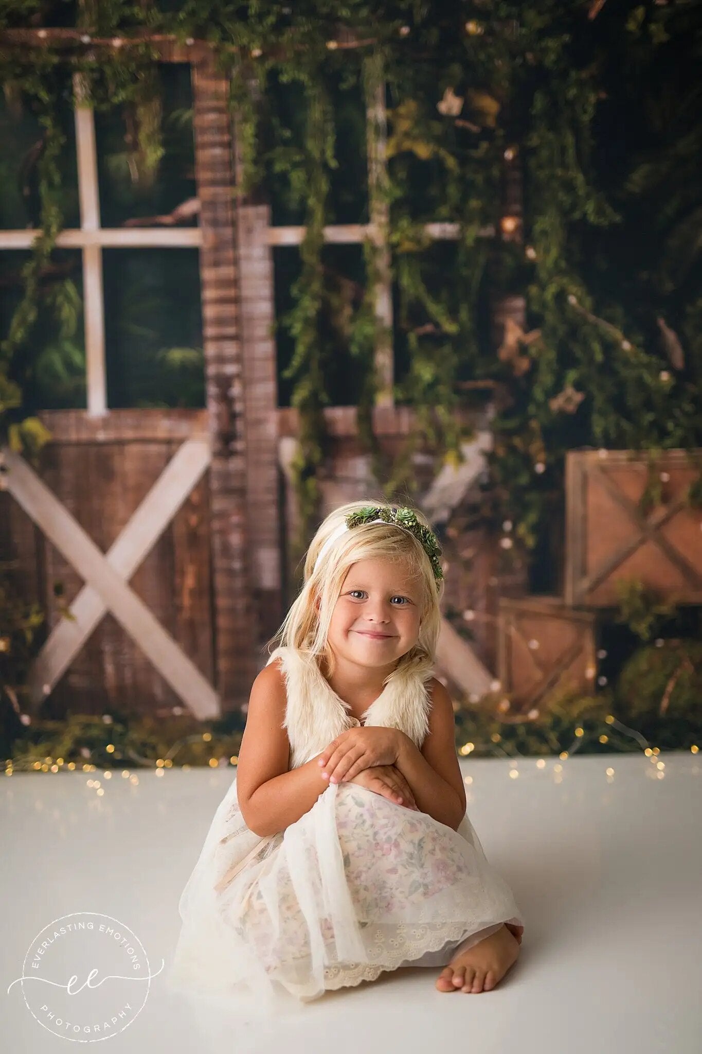 Arrière-plan de forêt tropicale pour photographie d'enfants, accessoires de gâteau d'anniversaire pour séance photo, thème sauvage, porte en bois