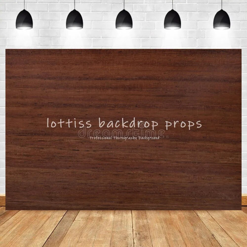 Brown Wood Board Photography Backdrops Dark Wooden Floor Prop Adult Kids Portrait Photocall Broken Wood-board Background