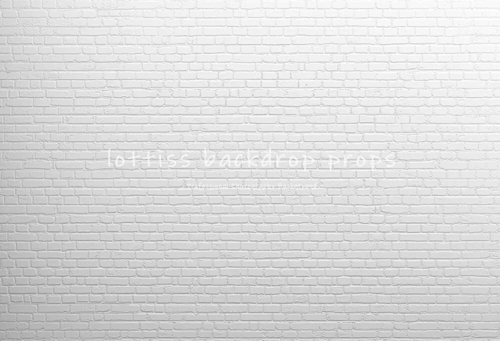 White Brick Wall Backdrops Old Bricked Brick-wall Wallpaper Kids Pregant Portrait Adult Birthday Decor Photography Background