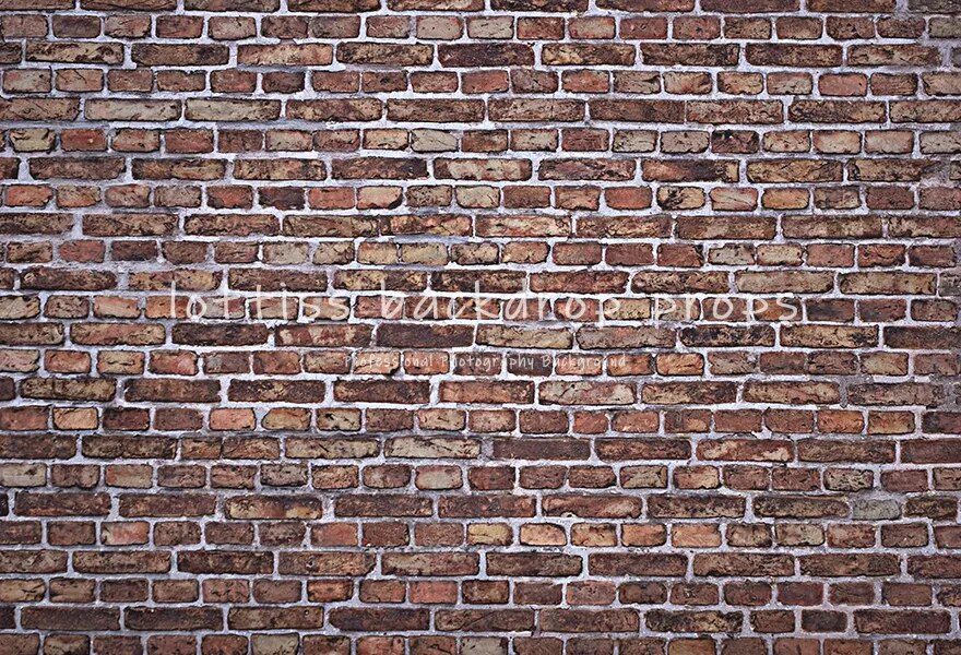 Dark Red Brick Wall Photography Backdrop Old Brown Brick-wall Wallpaper Adult Portrait Baby Child Birthday Decor Background