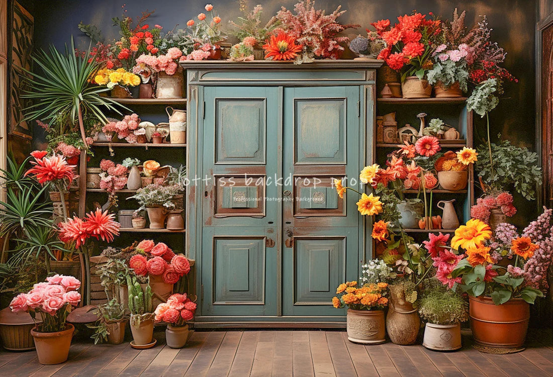 Spring Garden Floral Room Backdrops Kids Girl Photography Child Adult Photocall Plant Flower Door Backgrounds