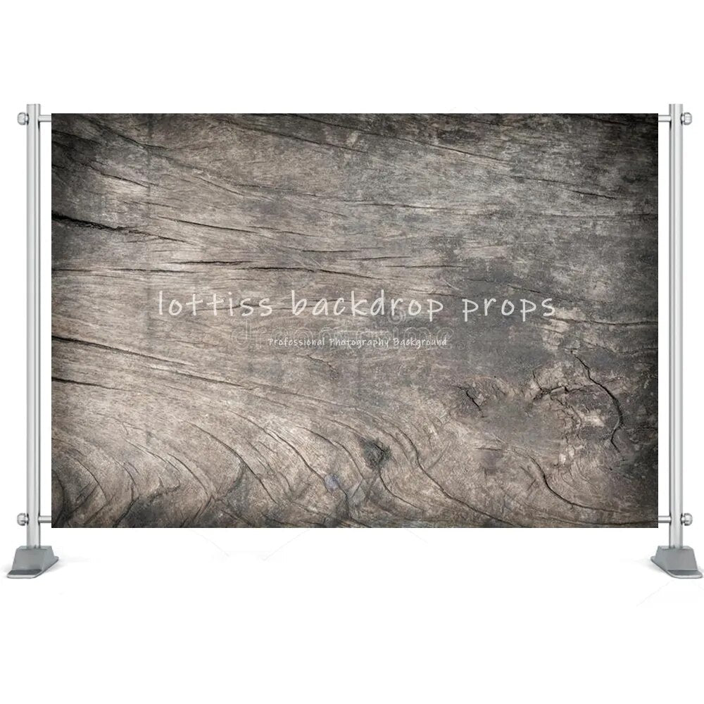 Grey Wood Board Background Series-Two For Photography Baby Birthday Party Kids Portrait Rustic Wooden Backdrop Cloth