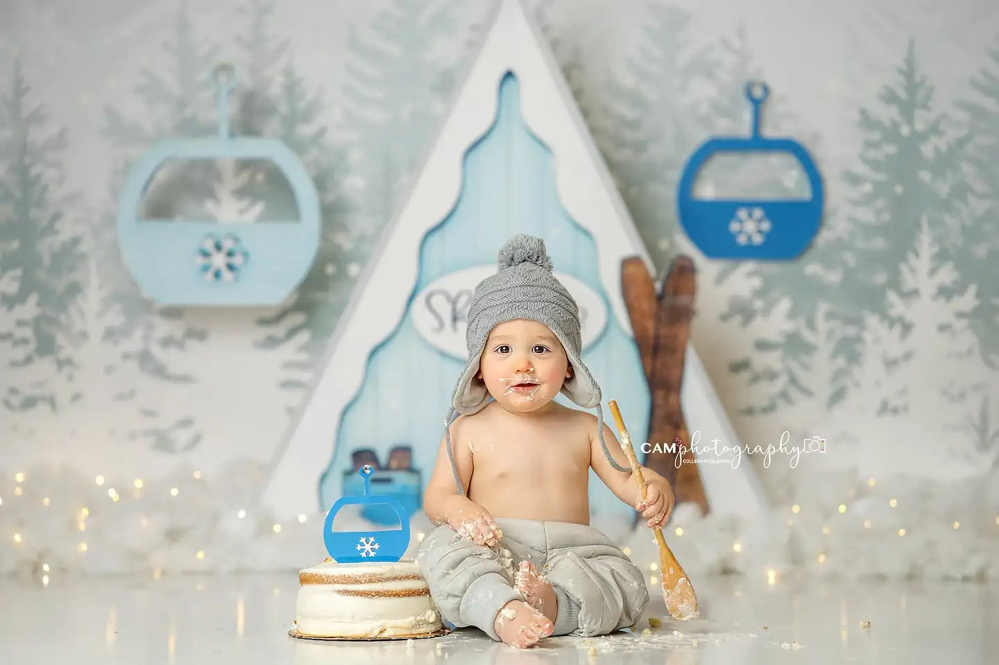 Christmas Tree Photography  Backdrop Kids Baby Cake Smash Photocall Decors Child Girls Adult Birthday Studio Backgrounds