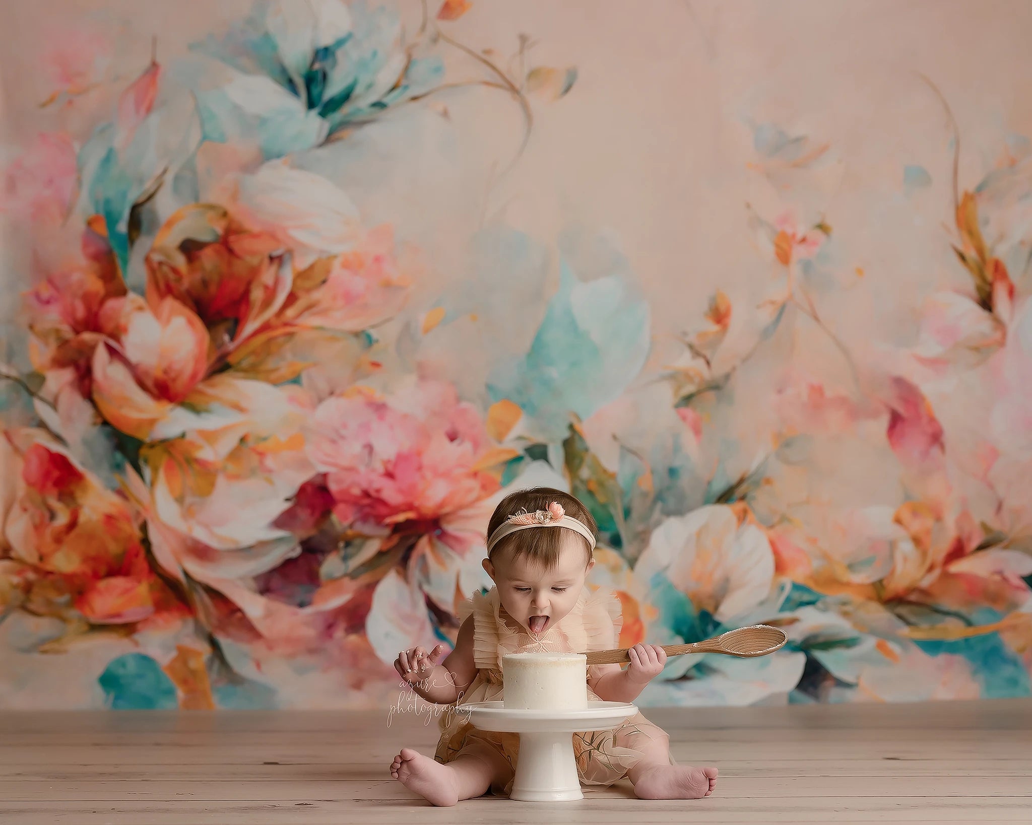 Cream Peonies Photography Backdrop Floral Francis Kids Baby Portrait Photocall Decors Child Adult Pregnant Studio Backgrounds