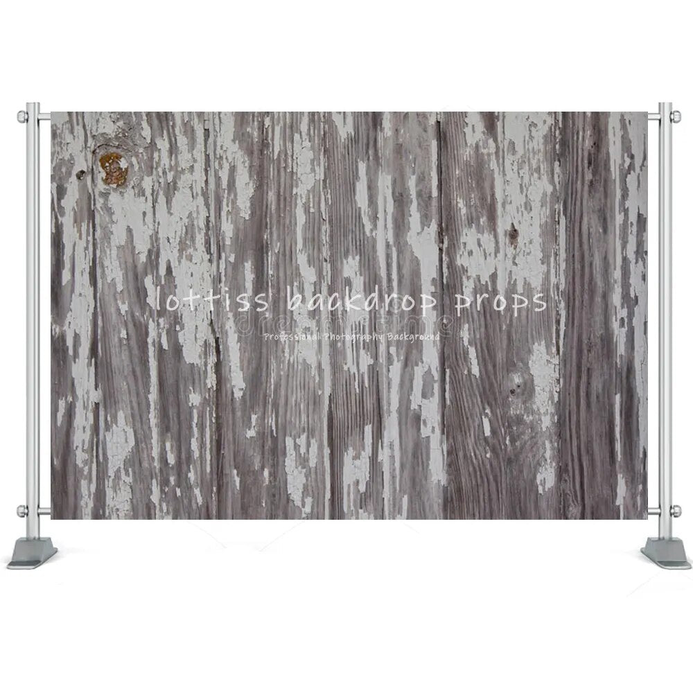 Grey Wood Board Background Series-Two For Photography Baby Birthday Party Kids Portrait Rustic Wooden Backdrop Cloth