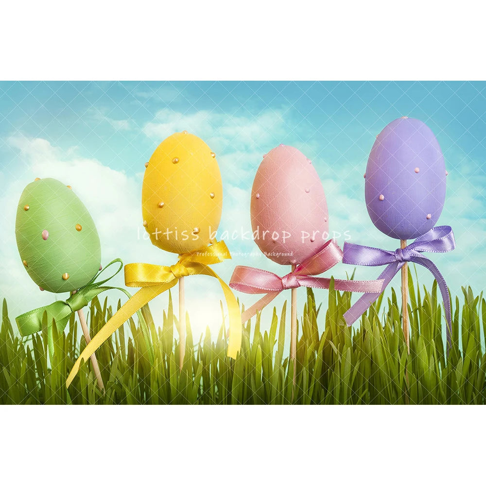 Easter Eggs Bunny Backdrops Kids Baby Photography Child Adult Festival Photocall Decors Spring Forest Farm Barn Door Backgrounds