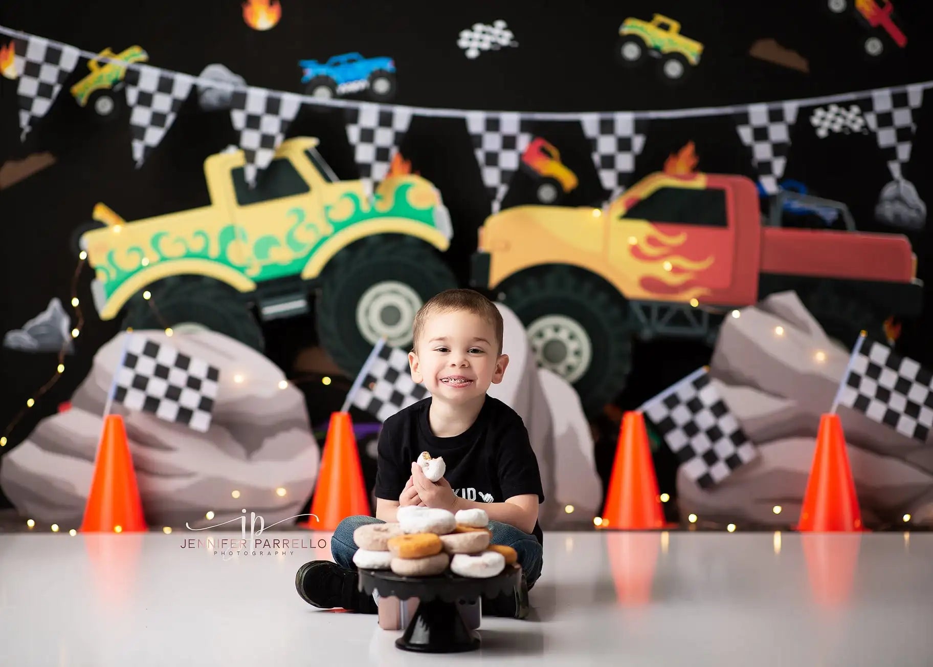 Crash Hard Race Car Photo Backdrop Kids Baby Cake Smash Photography Props Child Adult Studio Backgrounds Photocall Decors