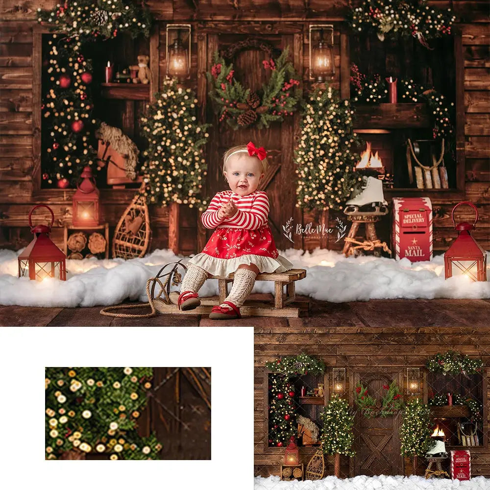 Merry Christmas Backdrop Baby Kids Portrait Family Party Photocall Photograhy Background Child Adult Birthday Photo Shoot Decors