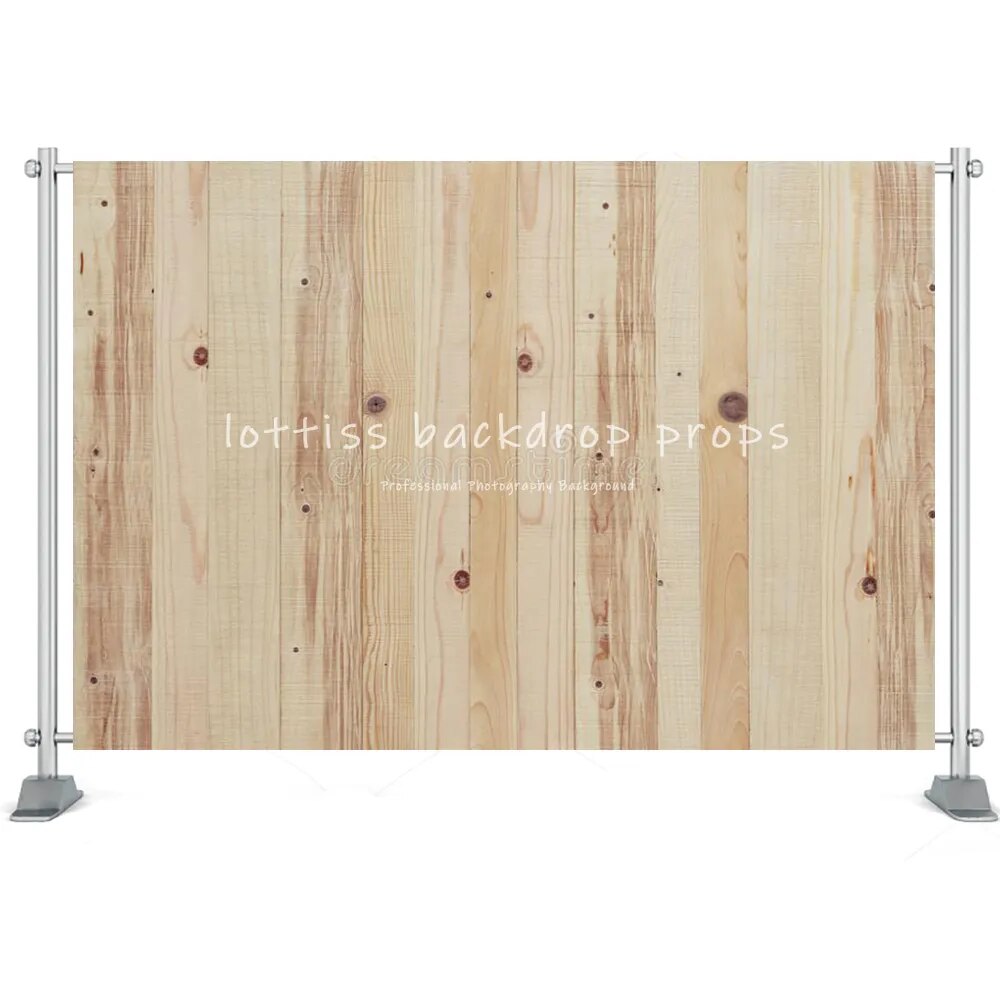 Light Brown Wood Board Background For Photography Baby Birthday Party Kids Portrait Rustic Planks Backdrop Cloth