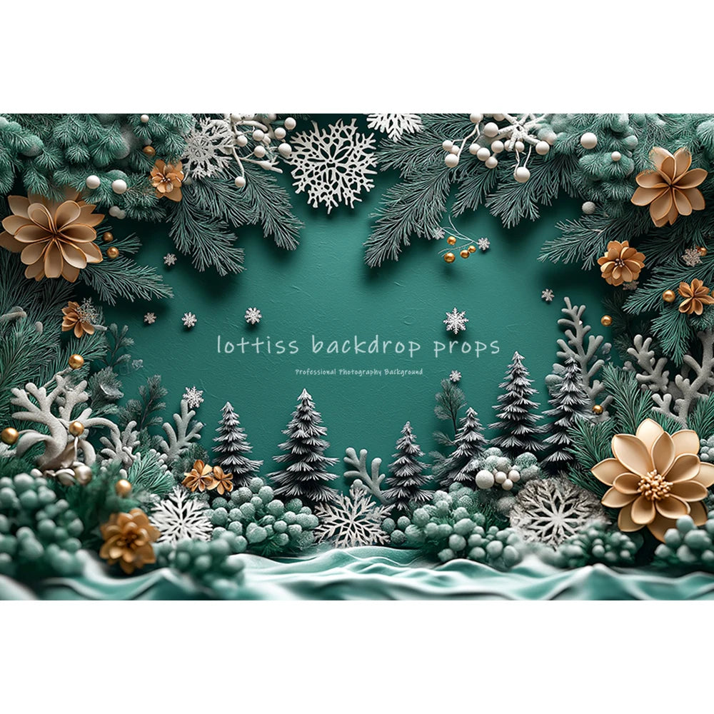 Winter Pine Forest Backdrops Kids Adult Photography Child Baby Photocall Snowflake Country Mountain Range Backgrounds