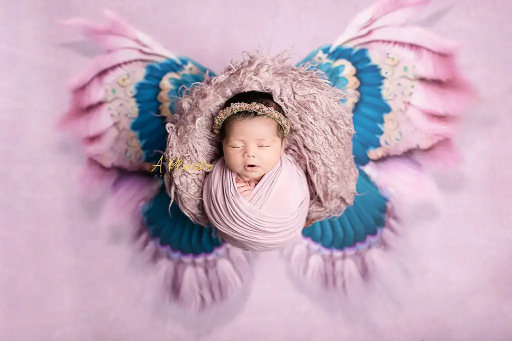 Shimmering Feathers Photography Backdrop Kids Baby Portrait Photocall Decors Newborn Baby Pregnant Woman Photo Backgrounds