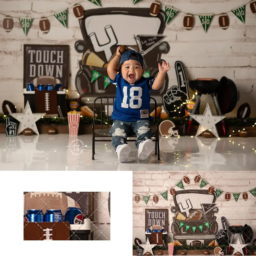 Tailgate Time Retro Car Photography Backdrop Child Adult Birthday Photo Shoot Backgrounds Cake Smash Party Photocall Decors