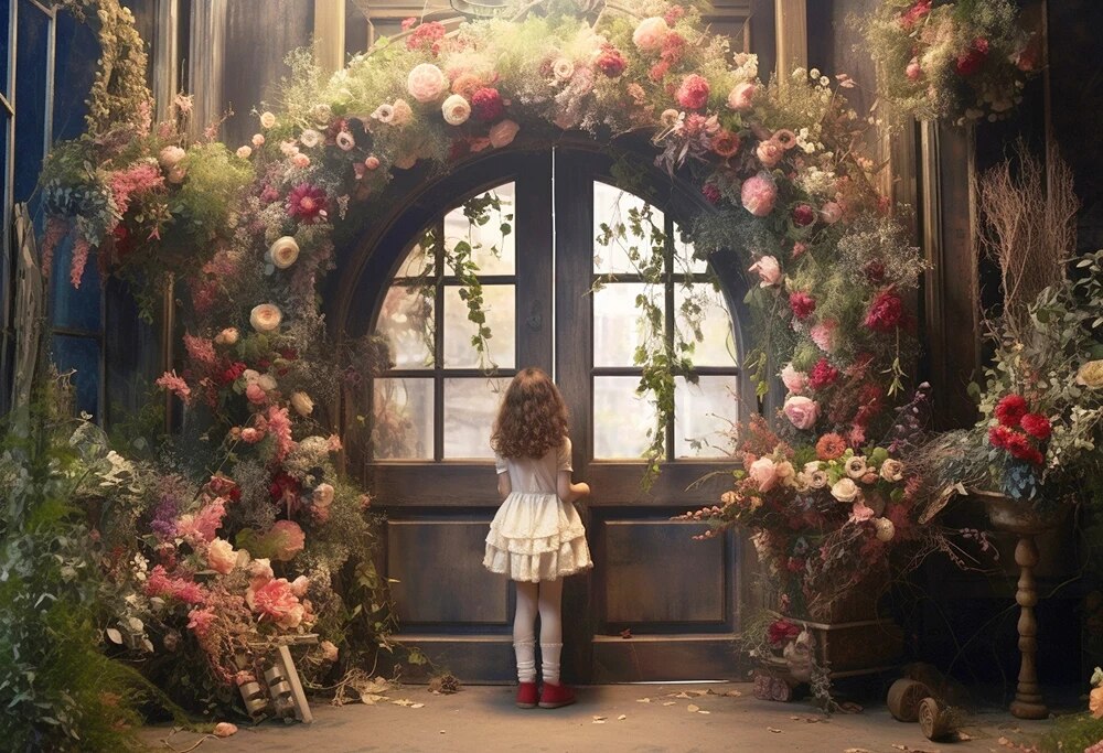 Buy 8x8ft Spring Garden Photography Backdrop Yard Fence Photo Studio  Background Meadow Street Lamp Flowers Kid Child Baby Lovers Girl Portrait  Seamless Photoshoot Props Video Drape Wallpaper Online at Low Price in