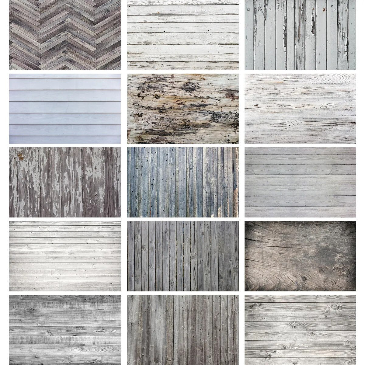 Grey Wood Board Background Series-Two For Photography Baby Birthday Party Kids Portrait Rustic Wooden Backdrop Cloth