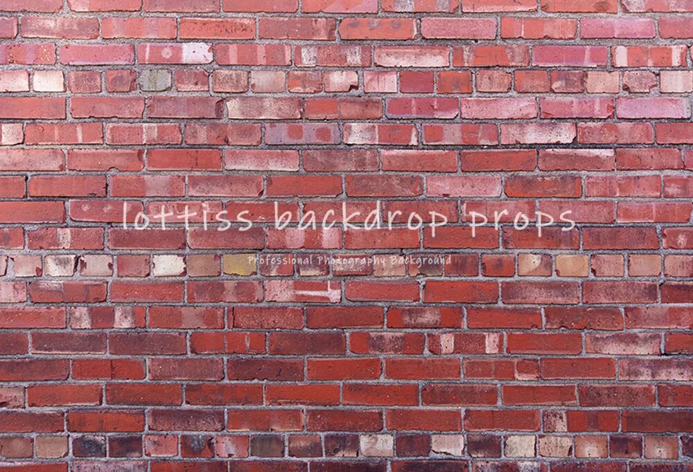 Brick Wall Vinyl Backdrops Old Red Brick-wall Wallpaper Adult Pregant Portrait Child Birthday Photo Decor Photography Background