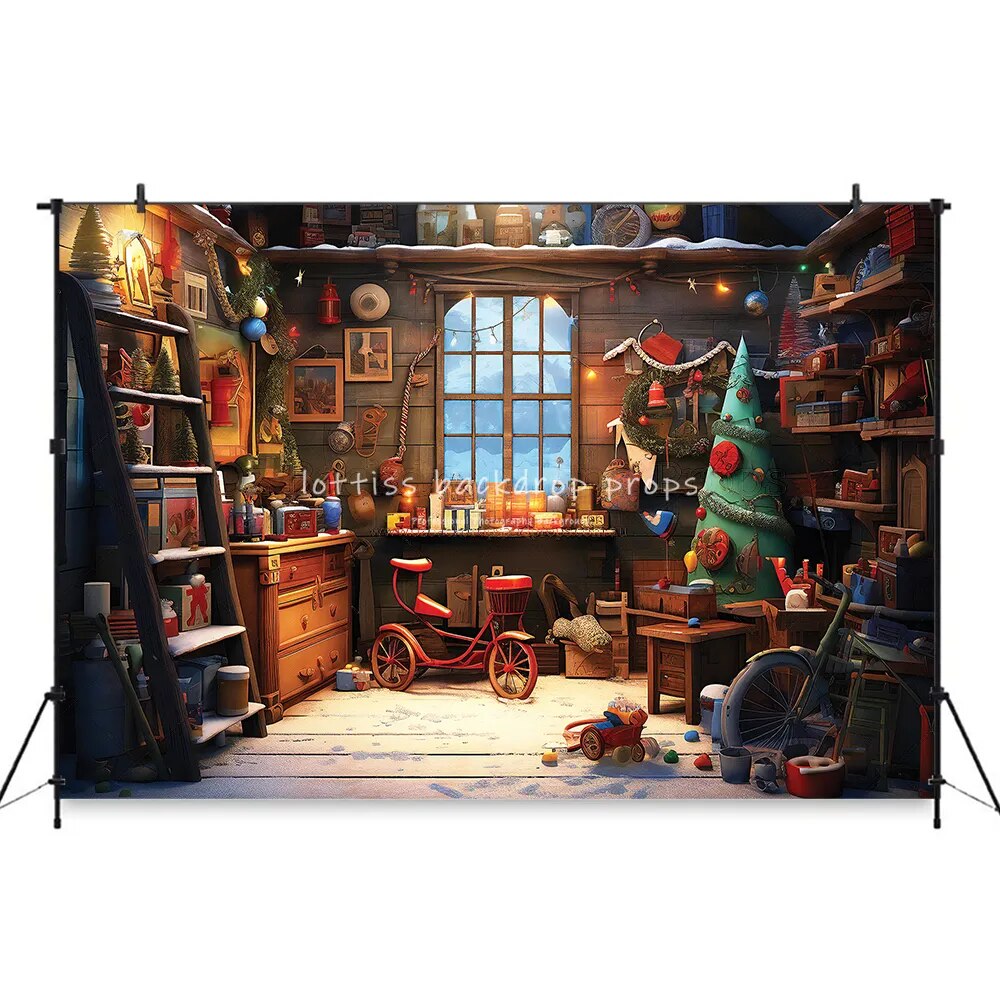 Arrière-plan de photographie de rue de noël, Portrait d'adulte, famille et enfant, séance photo, Train Polar Express, arrière-plan d'arbres de noël 