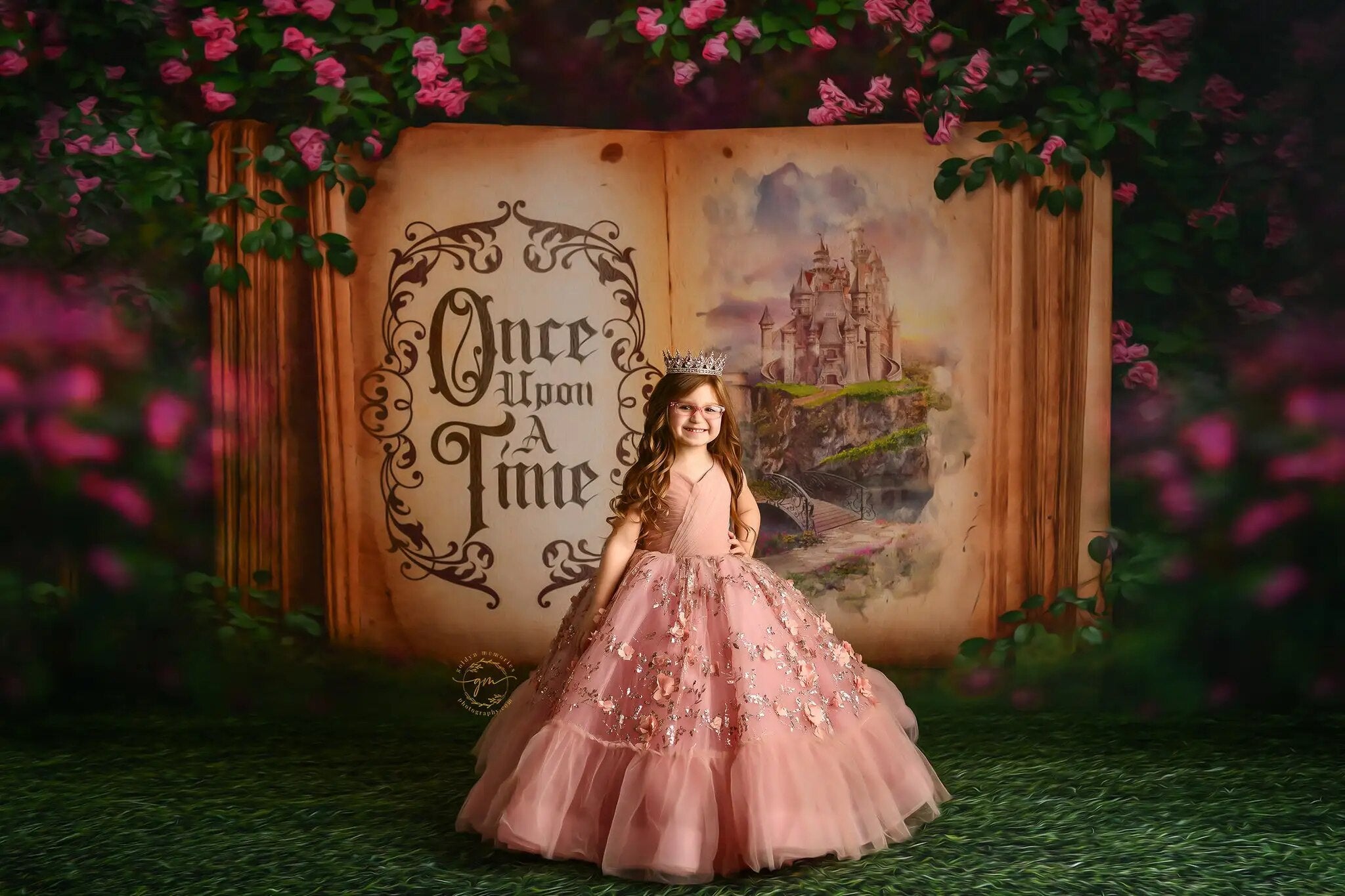 Rose From A Prince Backdrop Kids Girl Photography Adult Photocall Props Floral Valentine Day Spring Garden Background