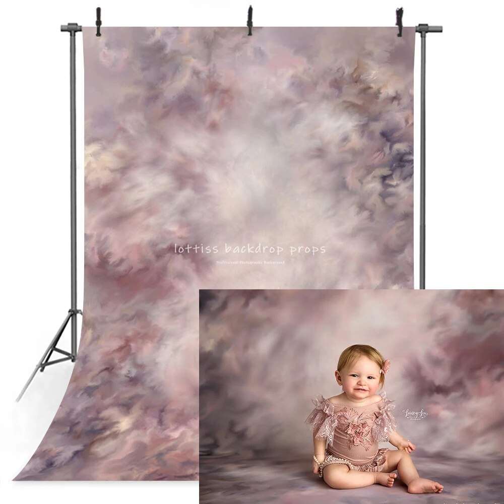 Art Hand Painted Floral Backdrops Kids Baby Photography Newborn Adult Child Photocall Props Garden Spring Flowers Background