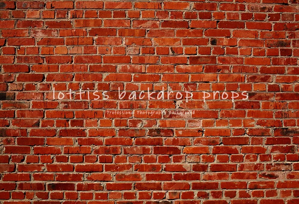 Brick Wall Vinyl Backdrops Old Red Brick-wall Wallpaper Adult Pregant Portrait Child Birthday Photo Decor Photography Background