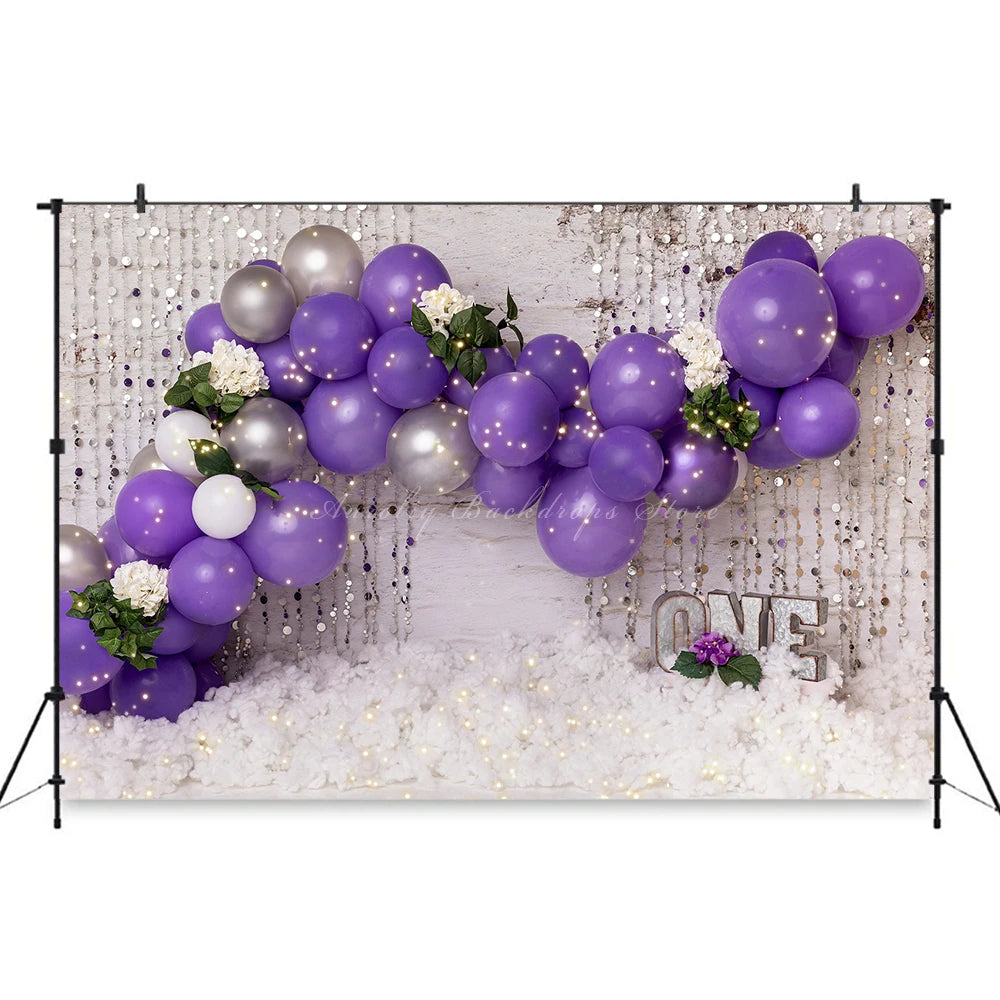 Balloon Arch Photography Backdrop Kids Baby Cake Smash Photography Props Boho Dreams Child Girls Adult Birthday Backgrounds