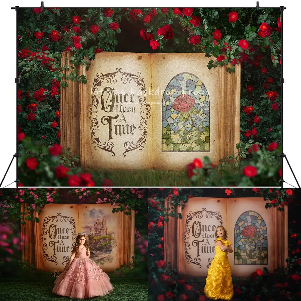 Princess Ever After Wonderland Backdrop Child Girl Photography Kids Baby Birthday Cake Smash Safari Mystery Garden Background