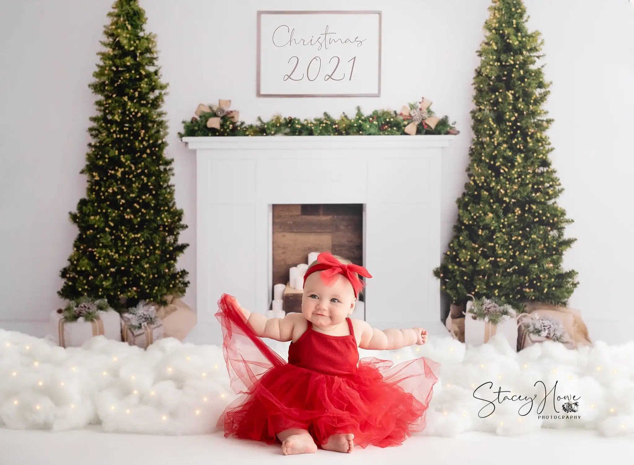 Merry Christmas Photography Backdrop Xmas Tree and Firplace Kids Baby Cake Smash Photocall Decors Child Adult Family Backgrounds