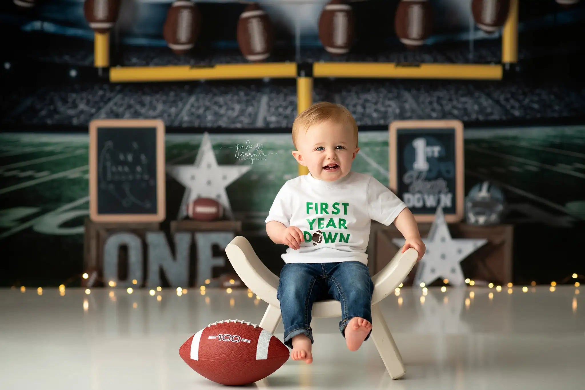 Sports Theme Game On Backdrop Football Playground Kids Baby Cake Smash Photography Props Child Adult Photo Studio Backgrounds