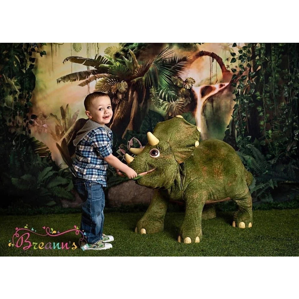 Mystic Jungle Animals Photo Background Birthday Cake Smash Photography Backdrop Cloth Kids Portrait Photo Studio Props