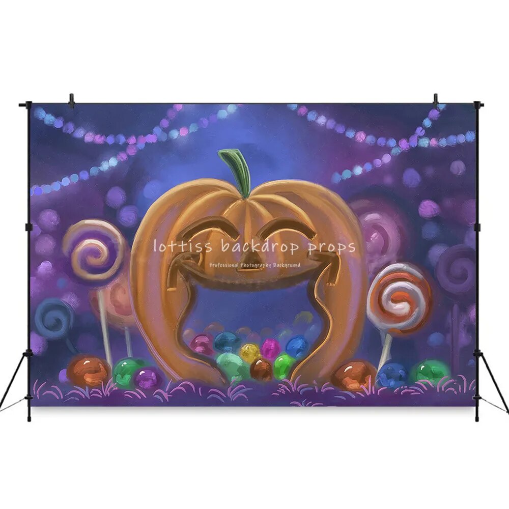 Halloween Backdrops Kids Photogrpahy Child Adult Baby Birthday Photocall Prop Fall Party Festival Ferris wheel Circus Background