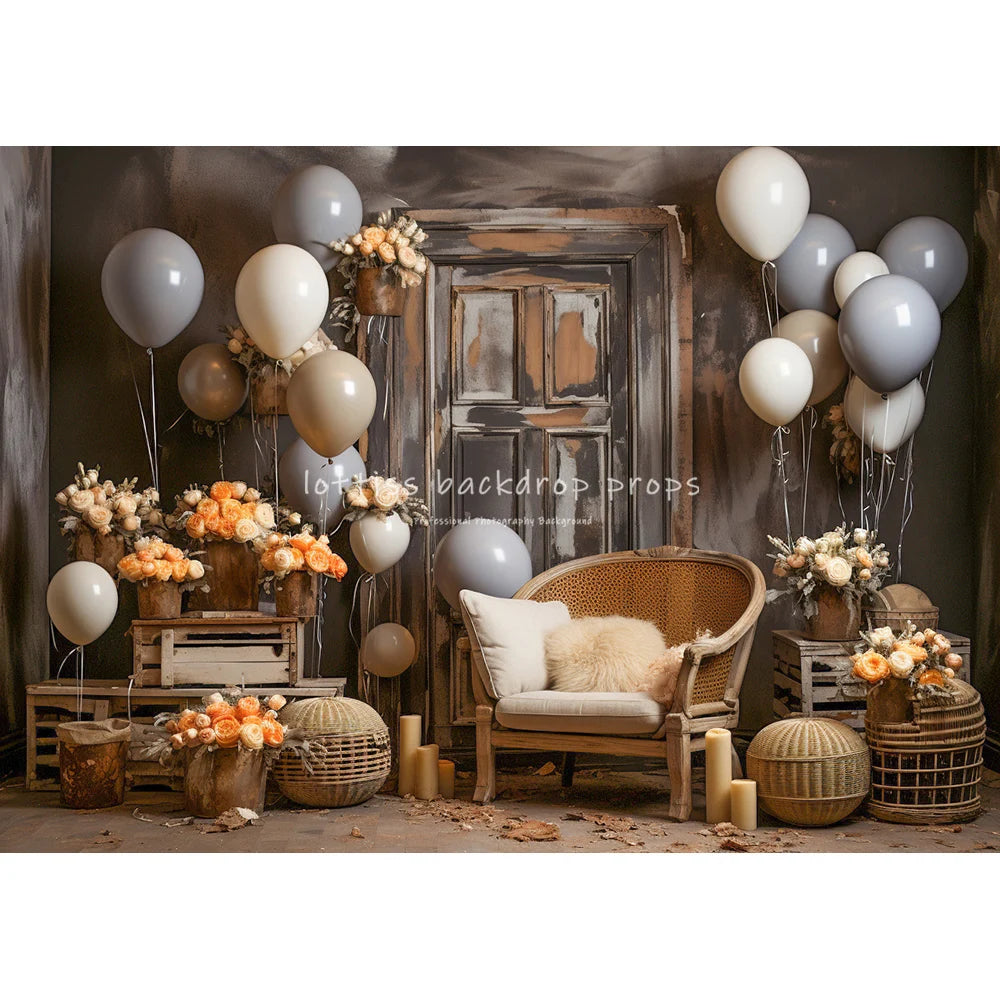 Easter Bunny Room Backdrops Kids Baby Photography Child Adult Photocall Decors Floral Vases Eggs Retro House Backgrounds