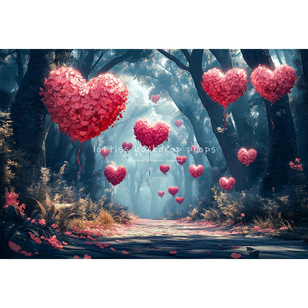 Valentine's Day Love Decoration Backdrops Adult Kids Birthday Cake Smash Props Lover Photocall Backgrounds