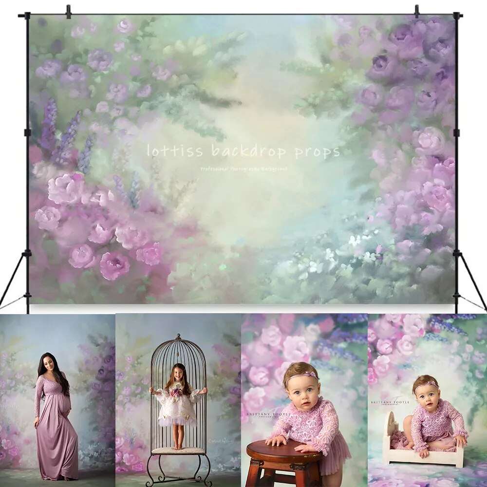 Art Floral Photography Backdrop Girls Adult Portrait Pregnant Woman Photocall Photostudio Children Baby Photostudio Background