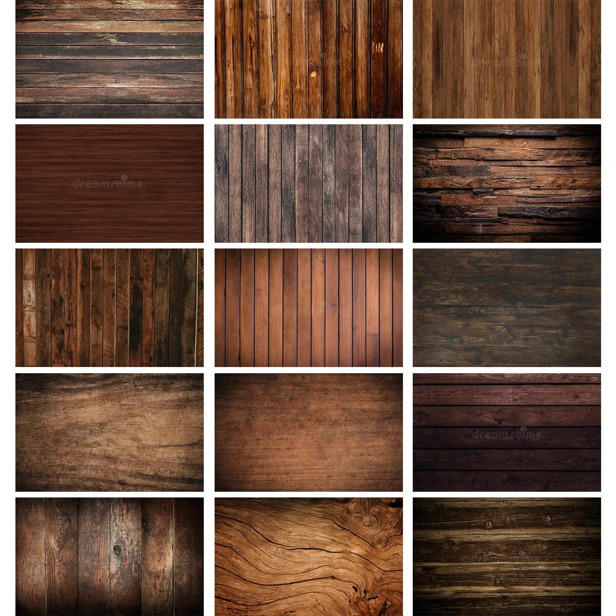 Dark Brown Wood Board Background Series-Two For Photography Baby Birthday Party Kids Portrait Rustic Planks Backdrop Cloth